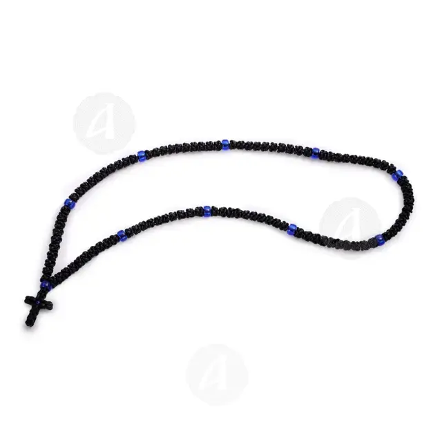 Leather Prayer Rope 100 Knots (BLAB-100) - Prayer ropes στο Athonian.gr