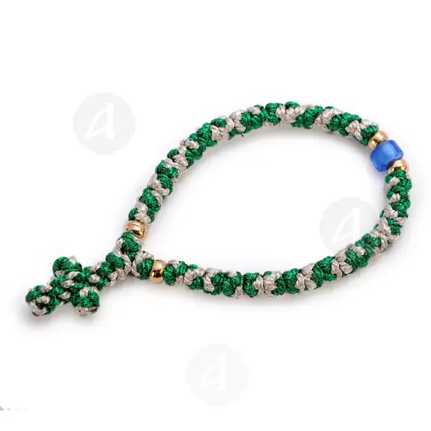 Gold Thread Prayer Rope with 35 Knots (GREWHI-35) - Prayer ropes στο Athonian.gr