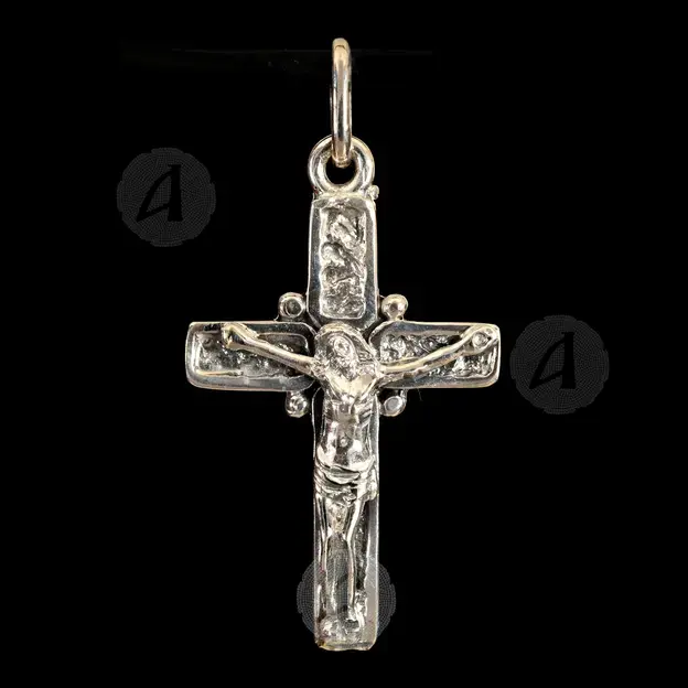 Silver Cross Necklace 925° with Crucified Jesus Christ (14) - Jewelry στο Athonian.gr