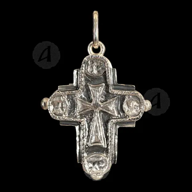 Silver Screwed Cross Necklace 925° (80) - Jewelry στο Athonian.gr