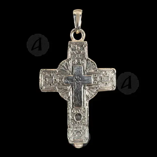 Silver Screw Cross Necklace 111 - Jewelry στο Athonian.gr