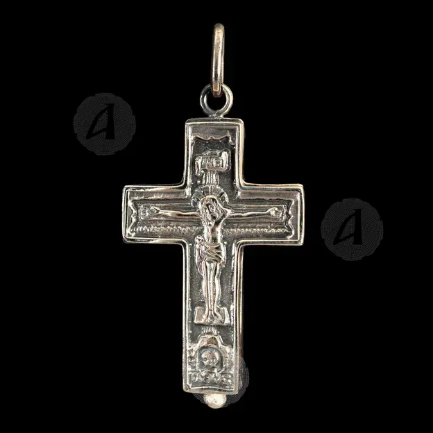 Silver Screw Cross Necklace 137 - Jewelry στο Athonian.gr