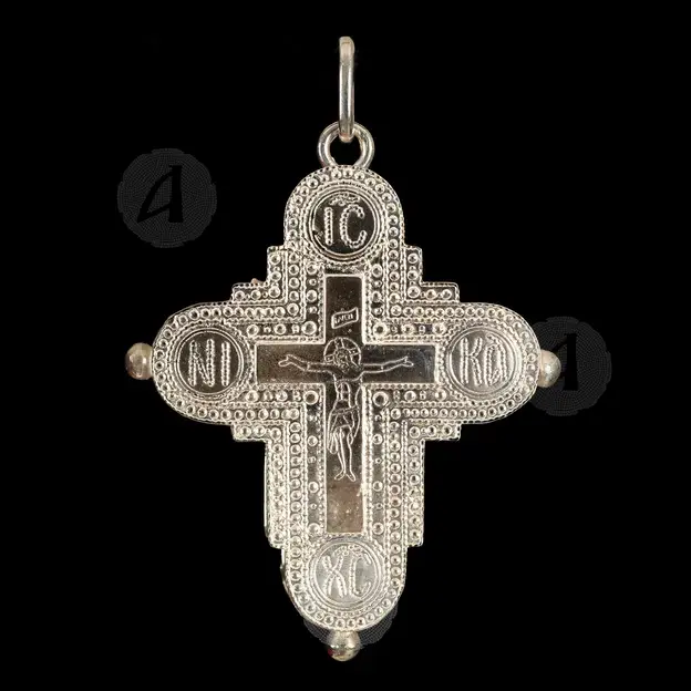 Silver Screw Cross Necklace 55 - Jewelry στο Athonian.gr