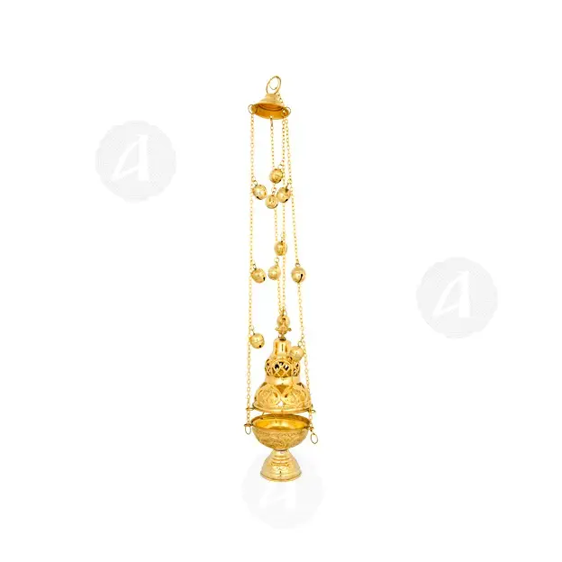Church Censer Gold Plated (201e) - Ecclesiastical Utensils στο Athonian.gr