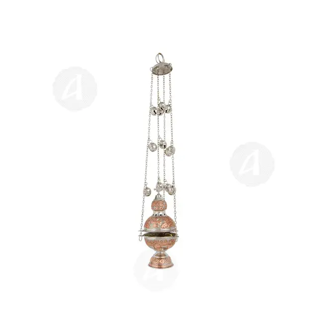 Church Censer Two Coloured (372CN) - Ecclesiastical Utensils στο Athonian.gr