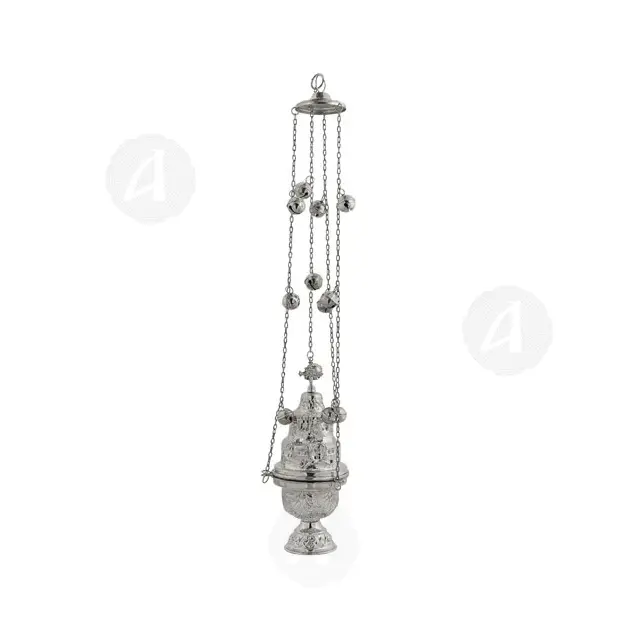 Church Censer Nickel Plated (9392n) - Ecclesiastical Utensils στο Athonian.gr