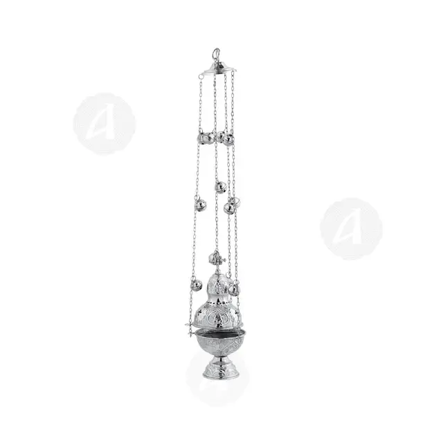 Church Censer Nickel Plated (9394N) - Ecclesiastical Utensils στο Athonian.gr