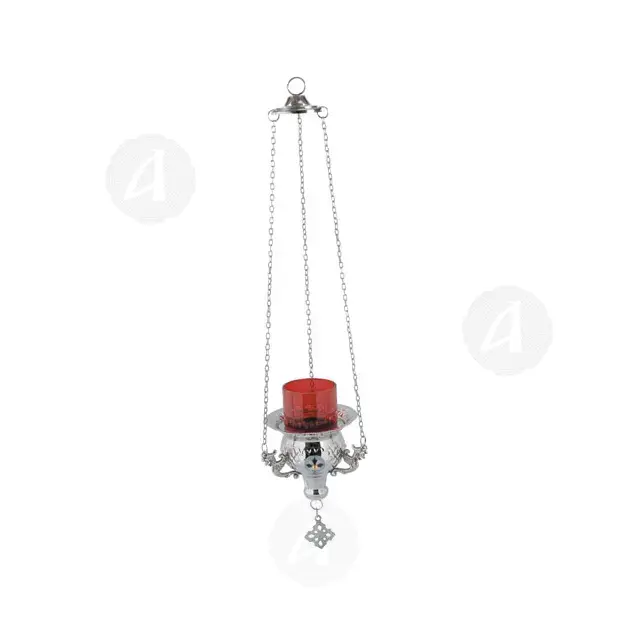 Hanging Vigil Lamp Nickel Plated (9544n) - Ecclesiastical Utensils στο Athonian.gr