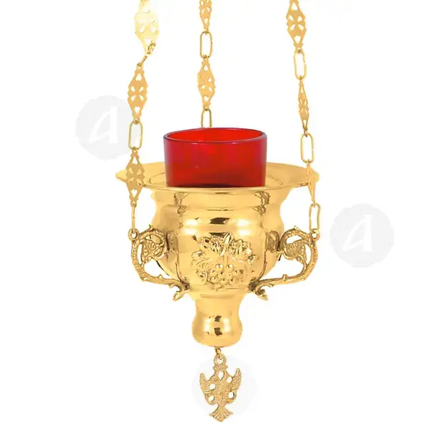 Hanging Vigil Lamp Gold Plated (9899e-HC) - Ecclesiastical Utensils στο Athonian.gr