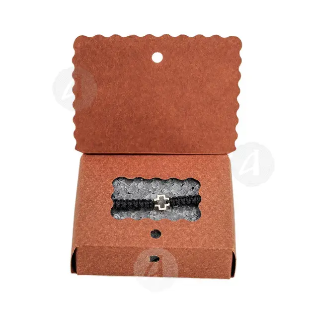 Macrame Bracelet with Cross (010401) - Jewelry στο Athonian.gr