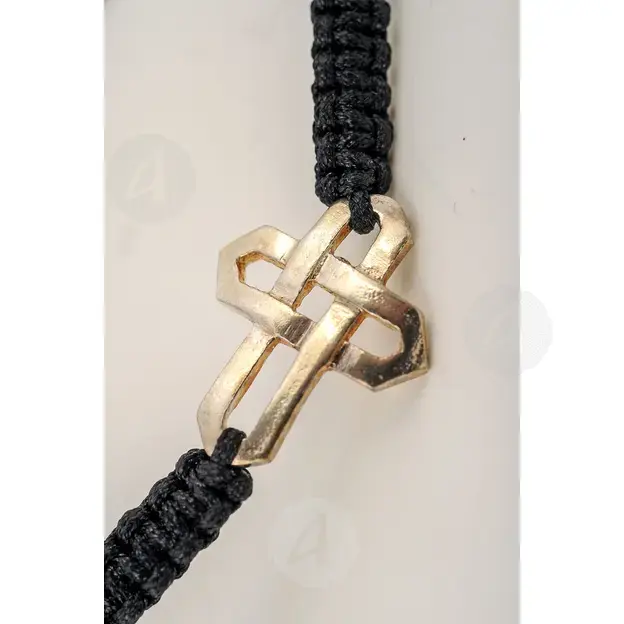 Macrame Bracelet with Cross (010411) - Jewelry στο Athonian.gr