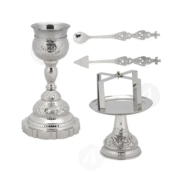 Set Chalice Nickel Plated (9985n) - Ecclesiastical Utensils στο Athonian.gr