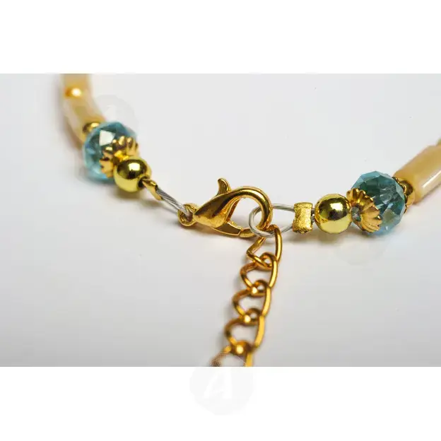 Bracelet with Clasp and Gold Plated Cross (PGR) - Jewelry στο Athonian.gr