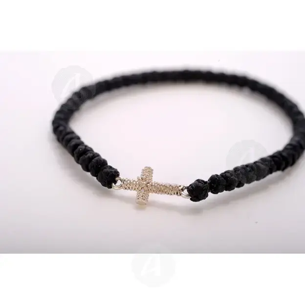 Prayer Rope with Silver Cross (010412) - Prayer ropes στο Athonian.gr