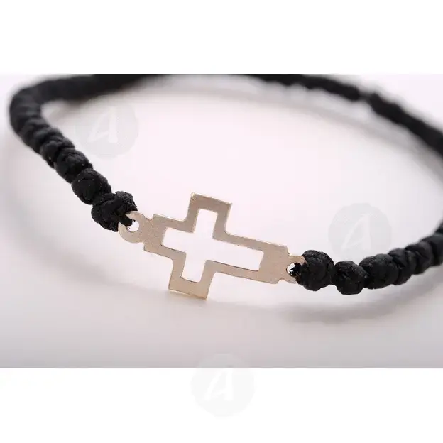 Prayer Rope with Silver Cross (000000) - Prayer ropes στο Athonian.gr