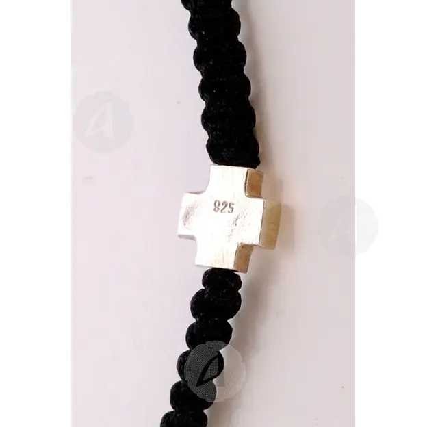 Prayer Rope with Silver Cross (010405) - Prayer ropes στο Athonian.gr