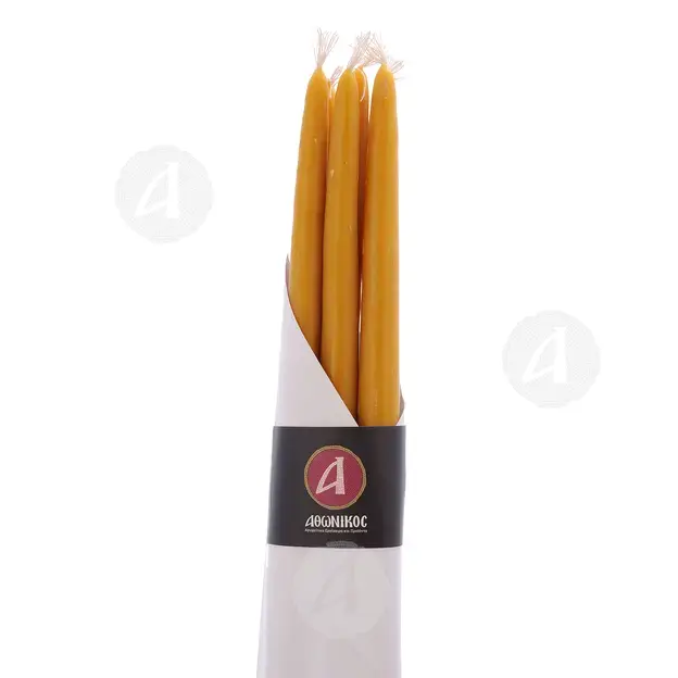 Λαμπάδες Πολυελαίου από Αγνό Μελισσοκέρι 1kg (15) - Εργόχειρα στο Athonian.gr