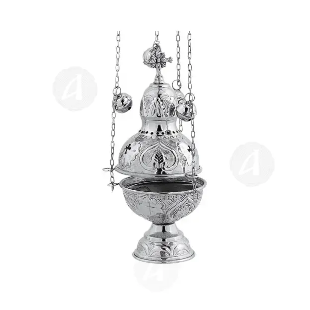 Church Censer Nickel Plated (9394N) - Ecclesiastical Utensils στο Athonian.gr