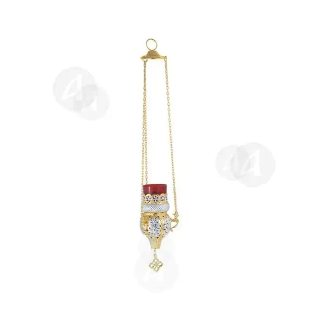 Hanging Vigil Lamp Gold Plated (9395ed-HC) - Ecclesiastical Utensils στο Athonian.gr