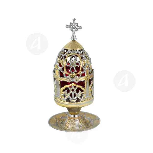 Home Table Vigil Lamp Bronze (9876gn) - Ecclesiastical Utensils στο Athonian.gr