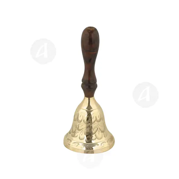 Bronze Bell with Wooden Handle (1534_w) - Ecclesiastical Utensils στο Athonian.gr