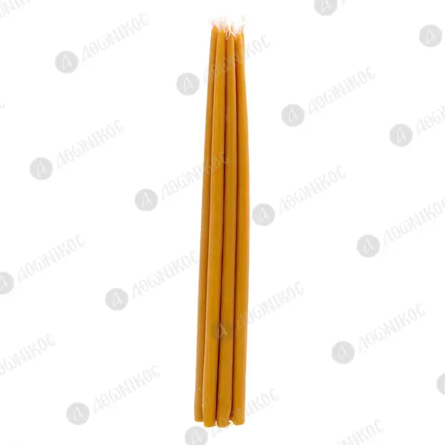 Beeswax Candle for Chandelier (15) - Monastic Handiwork στο Athonian.gr