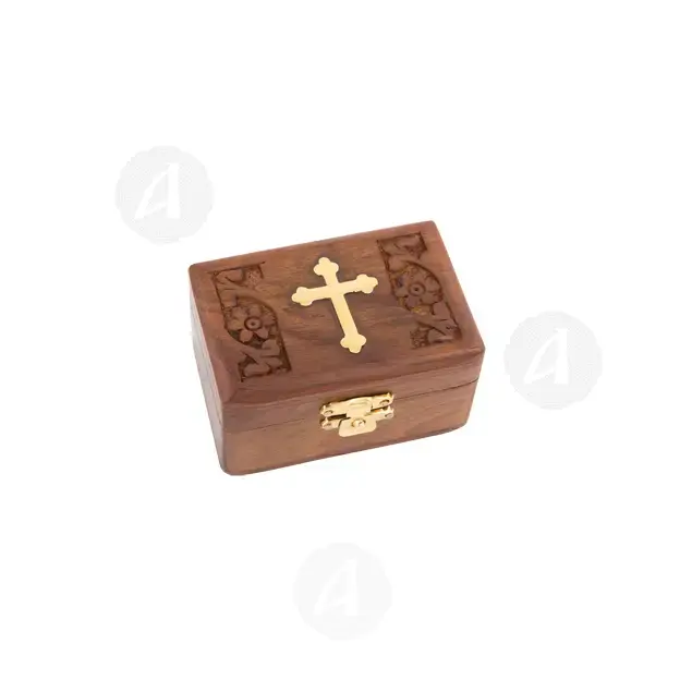 Wooden incense box - Ecclesiastical Utensils στο Athonian.gr