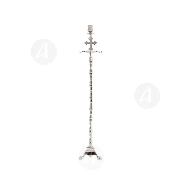Nickel-plated candelabrum - Ecclesiastical Utensils στο Athonian.gr