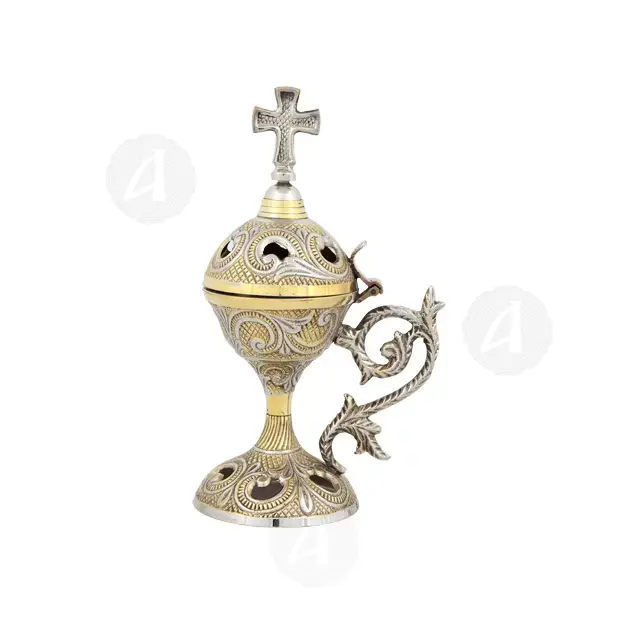 Home Thurible Two-Coloured (169GN) - Ecclesiastical Utensils στο Athonian.gr