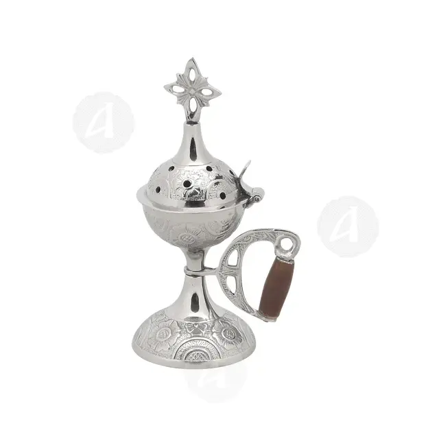 Home Thurible Nickel Plated (4027n) - Ecclesiastical Utensils στο Athonian.gr