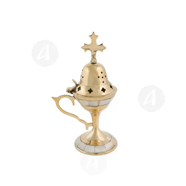 Home Thurible Bronze with Mother of Pearl (4735MOP) - Ecclesiastical Utensils στο Athonian.gr