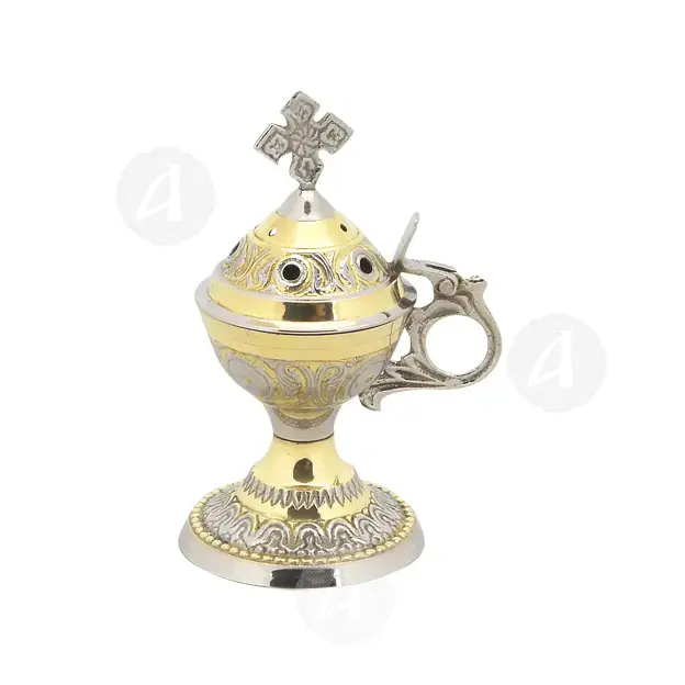Home Thurible Two-Coloured (4886gn) - Ecclesiastical Utensils στο Athonian.gr