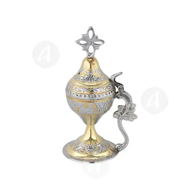 Home Thurible Two-Coloured (7698gn) - Ecclesiastical Utensils στο Athonian.gr