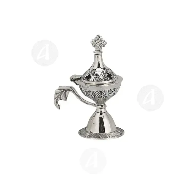 Home Thurible Nickel Plated (7702n) - Ecclesiastical Utensils στο Athonian.gr