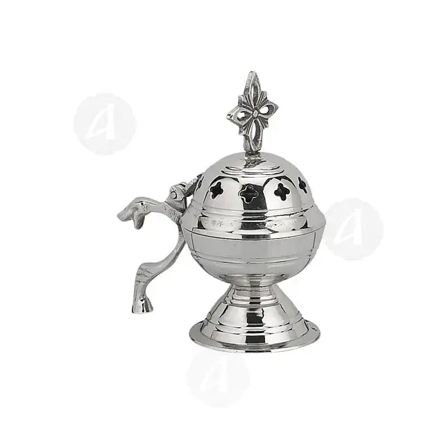 Home Thurible Nickel Plated (8597n) - Ecclesiastical Utensils στο Athonian.gr