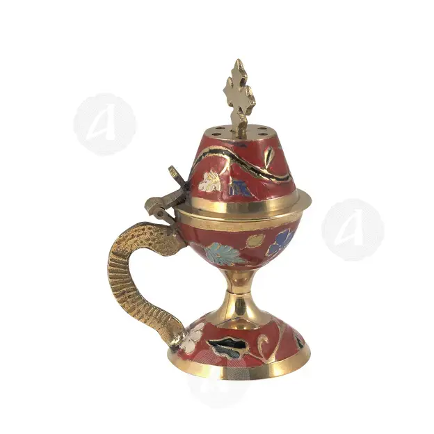 Home Enamel Thurible in Red Color (8599c.red) - Ecclesiastical Utensils στο Athonian.gr Home Enamel Thurible in Red Color (8599c.red) - Ecclesiastical Utensils στο Athonian.gr