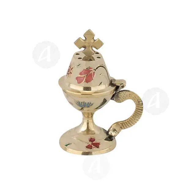 Home Bronze Thurible in White Color (8599c-whi) - Ecclesiastical Utensils στο Athonian.gr