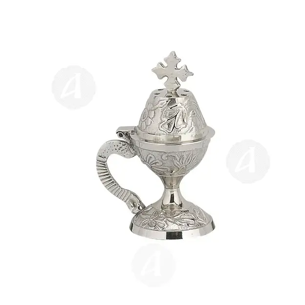 Home Thurible Nickel Plated (8599n) - Ecclesiastical Utensils στο Athonian.gr