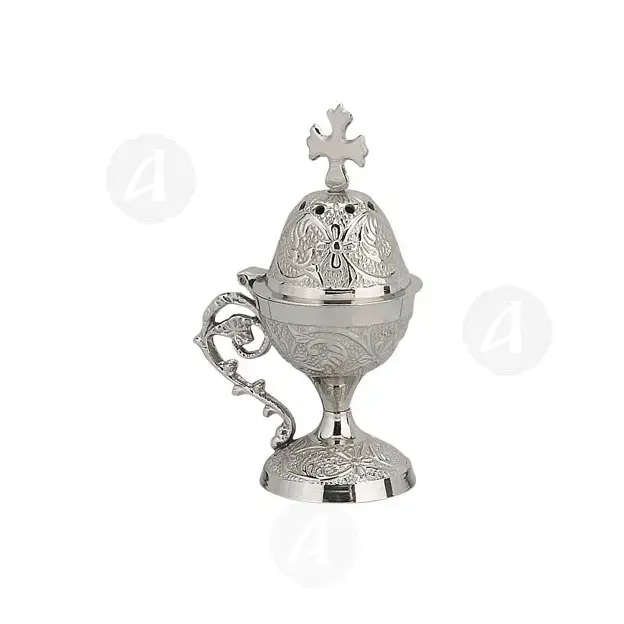Home Thurible Nickel Plated (8638n) - Ecclesiastical Utensils στο Athonian.gr