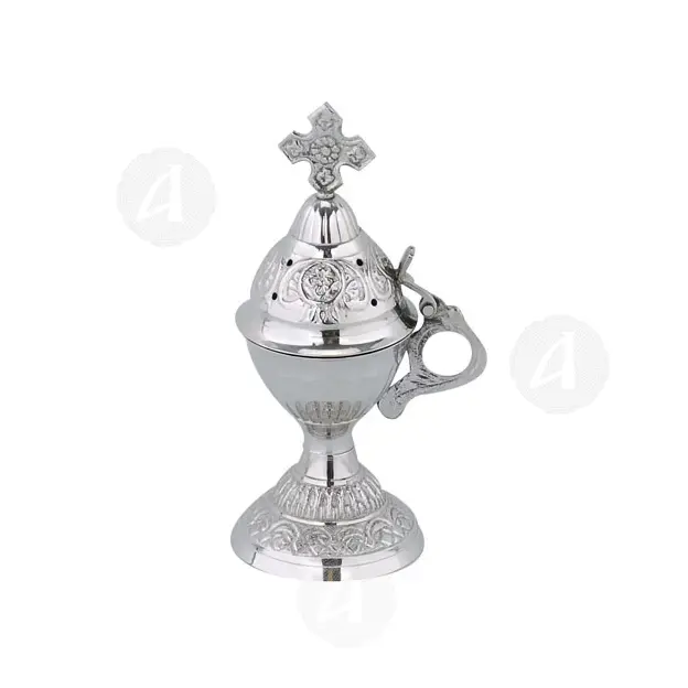 Home Thurible Nickel Plated (9591n) - Ecclesiastical Utensils στο Athonian.gr