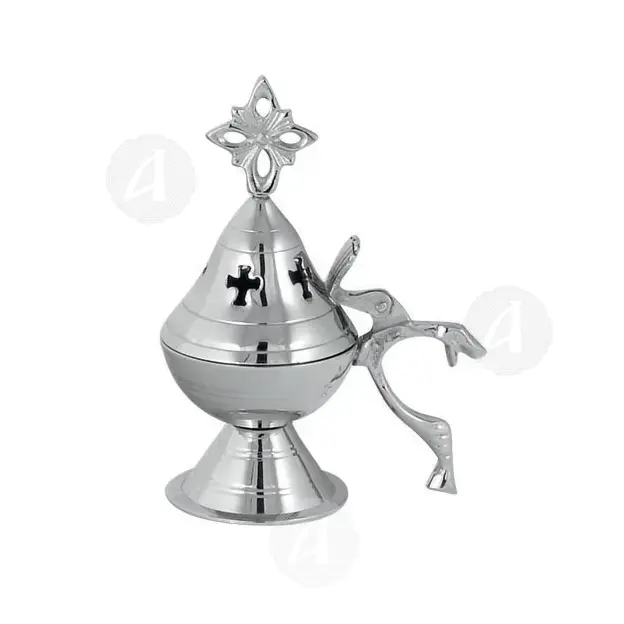 Home Thurible Nickel Plated (9902n) - Ecclesiastical Utensils στο Athonian.gr