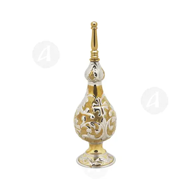 Nickel Plated Two Coloured Sprinkler (4091gn) - Ecclesiastical Utensils στο Athonian.gr