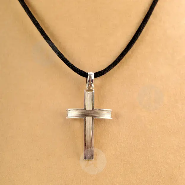 Handmade Silver Wired Cross 925° - Jewelry στο Athonian.gr