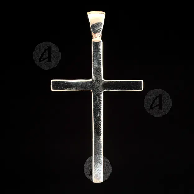 Mount Athos Silver Cross Necklace 925° (T28) - Jewelry στο Athonian.gr