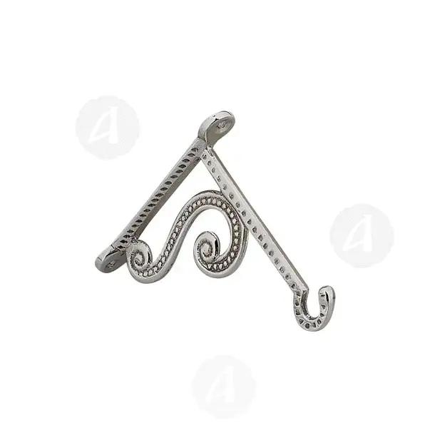 Nickel Plated Hook for Vigil Lamp (8447n) - Ecclesiastical Utensils στο Athonian.gr