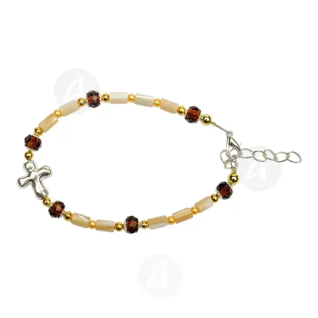 Bracelet with Clasp and Semi-Precious Stones (PBRO) - Jewelry στο Athonian.gr