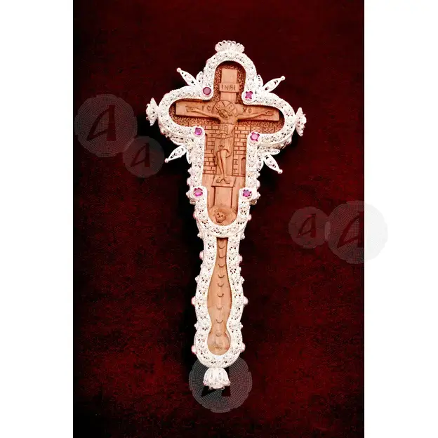 Handmade Blessing Cross (MAR-EV) - Ecclesiastical Utensils στο Athonian.gr