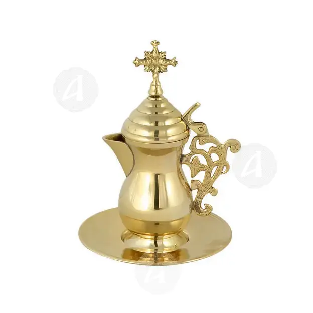 Zeon Bronze with Lid (7751G) - Ecclesiastical Utensils στο Athonian.gr