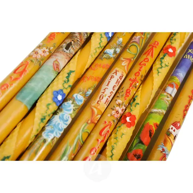 Mount Athos Easter Beeswax Candle - Handiwork στο Athonian.gr