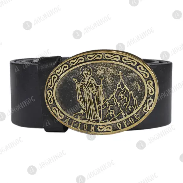 Δερμάτινη Ιερατική Ζώνη - Clothing & Accessories στο Athonian.gr